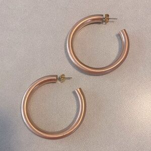 Rose Gold Hoops